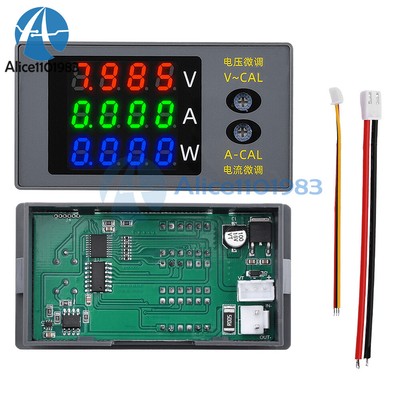 DC 0~100V 10A 1000W 4-digit High Precision Digital Voltage Current Power Meter