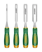 Jadever 4-Piece Wood Chisel, 5.5-Inch Woodworking Chisel Set, Beveled Edge Blade