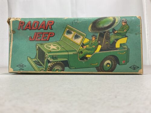 MSK Japan Tin Radar Jeep Vintage Toy - Picture 7 of 7