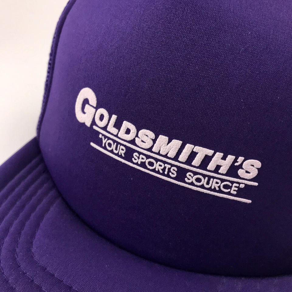 Sombrero de camionero retro Goldsmith's Your Sports Source de espuma púrpura pantalla de seda Foto 2 de 4