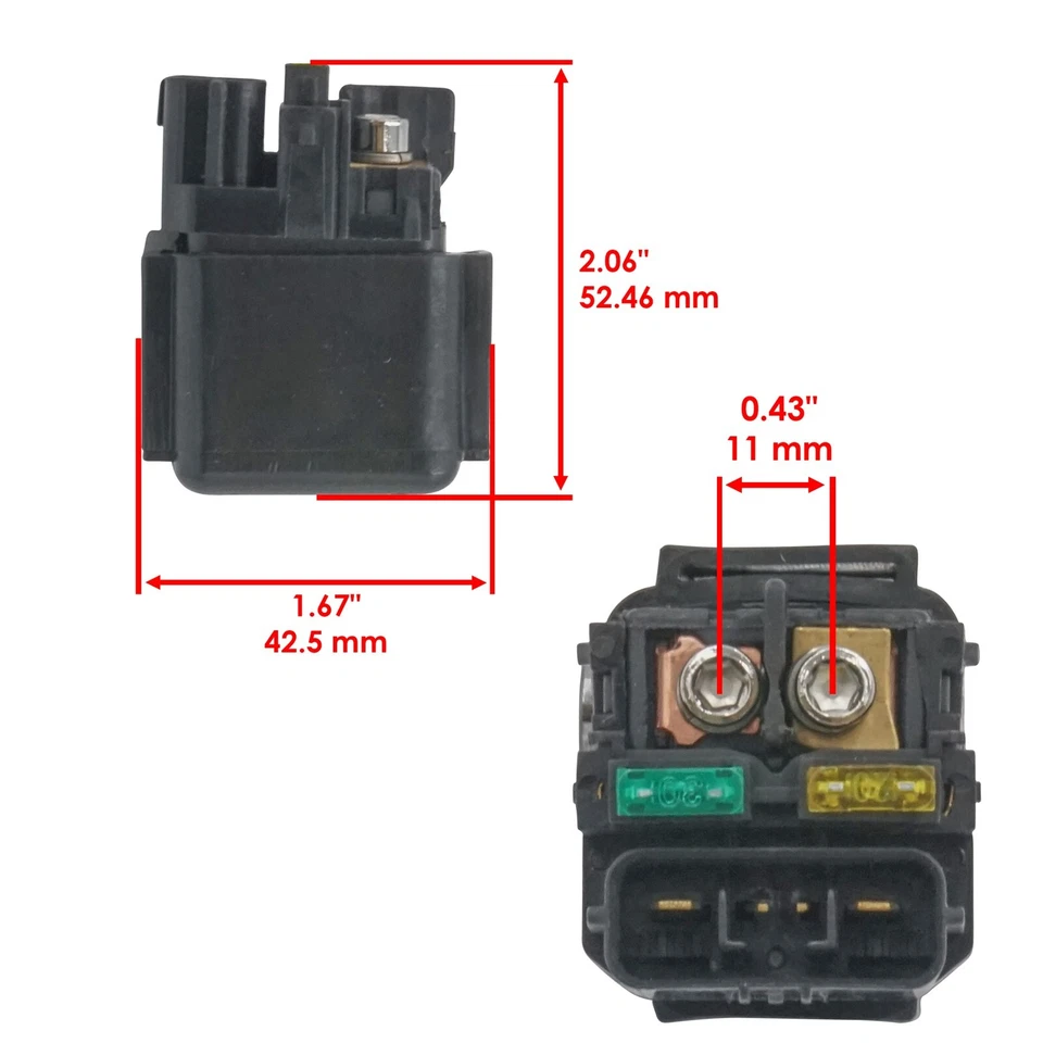 Caltric Starter Solenoid Relay For Honda CBR1000RR 2008-2016 / CB1000R 2011-2016 Foto 2 de 4