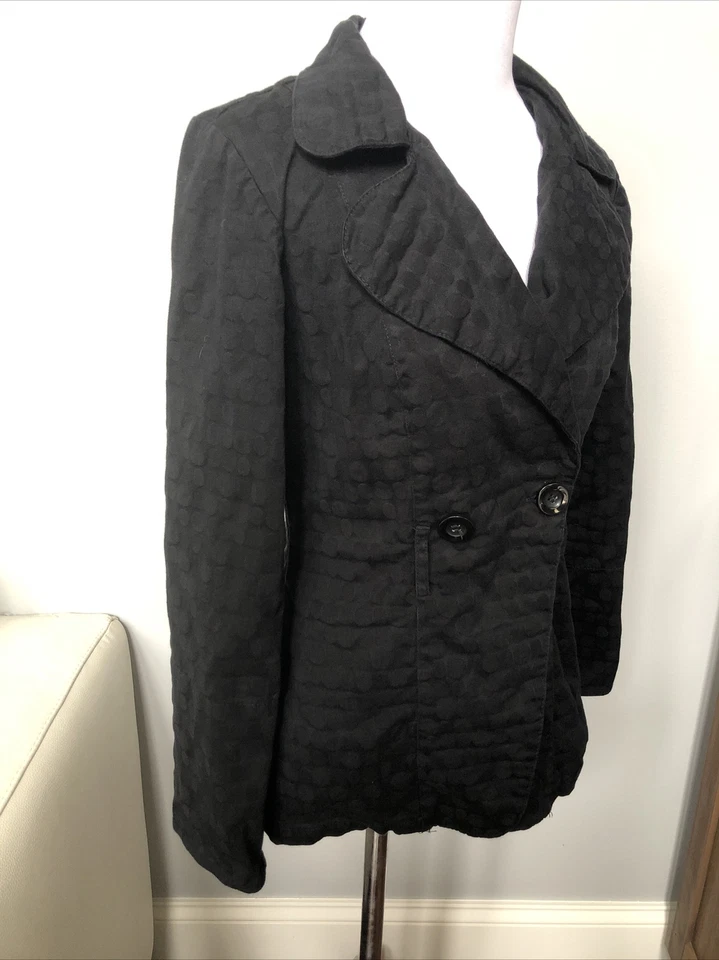 POR Envoltura Chaqueta Deportiva Acolchada Negra BOTÓN CARRERA INFORMAL Mujeres Talla PEQUEÑA Foto 3 de 4