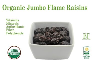Black Raisins Organic Organic Flame Raisins From Baltoro Foods - 2 LB ...
