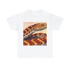 Vintage Retro Style Snake T Shirt Unisex Adult Art Tee Western Animal Streetwear