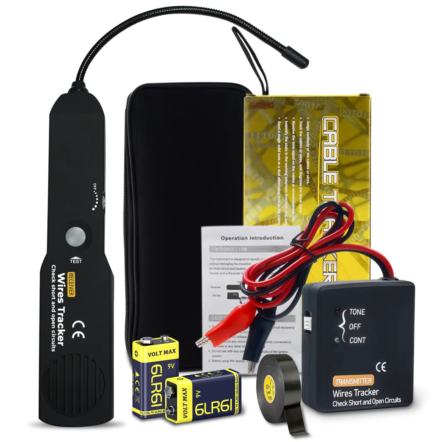 EM415PRO Circuit Tracer Wire Tracker Short/Open Finder 6-42V Car Boat Tool