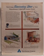 Vintage Weyerhaeuser Lumber Dealer Ad Feb 1960 Better Homes & Gardens Magazine