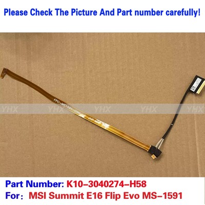 New For MSI Summit E16 Flip Evo MS-1591 CAMERA CABLE K10-3040274-H58