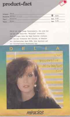 Delia Gualtiero Miracles Vinyl Single 7inch NEAR MINT Metronome