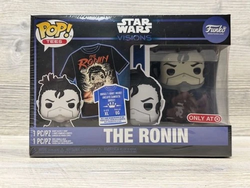 Funko Pop Tees Star Wars Visions The Ronin Figure T-Shirt Set Size XL Exclusive