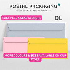DL (110x220mm) Coloured Envelopes Crafts Greeting Cards & Party Invitations