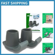 Universal Fit Pop  Glide Walker Glides - 2 Pack in Gray for Effortless Movement