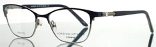 ADRIENNE VITTADINI AV582S Blue Womens Petite Semi Cat Eye Eyeglasses 49-16-135