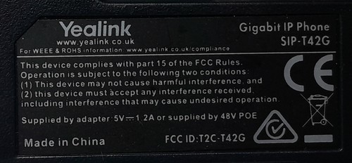 Yealink Gigabit IP Phone SIP-T42G - 第 8/8 張圖片