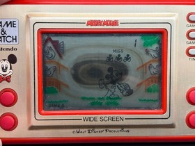 Nintendo Game & Watch Mickey Mouse Wide Screen Tested Working Handheld