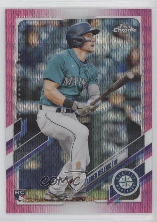 2021 Topps Chrome Update Target Pink Wave Refractor Jarred Kelenic #USC20 1u6