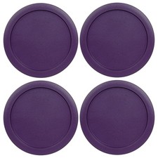 Replacement Lids for Pyrex 1-CUP Storage Cover 4" Bowl 7202-PC Purple 4 pcs 