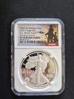 2025 P American Silver Eagle US Marine Corps Privy 250th Anniversary NGC PF70
