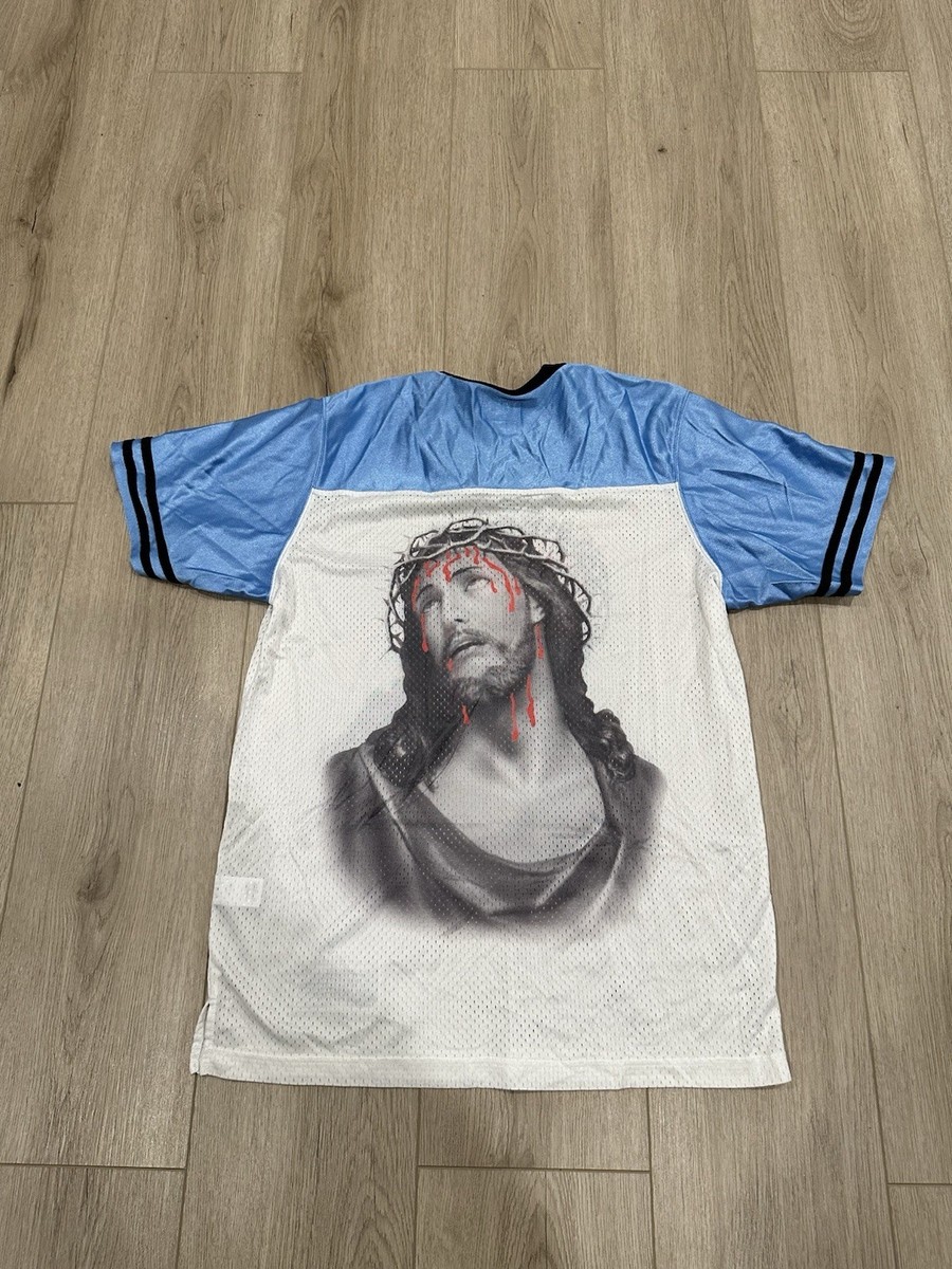 Supreme Jesus Football Top Blue Size Medium SS14 | eBay