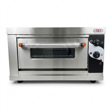 Electric Pizza Oven 3.3kW Stone Base Single Deck 300°C Commercial Countertop