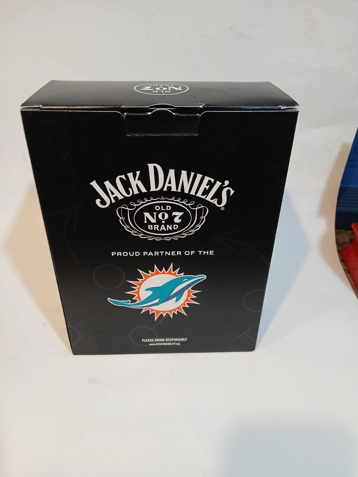 Juego de 2 gafas Jack Daniel's & Miami Dolphins Jack & Dolphins edición limitada Foto 3 de 4