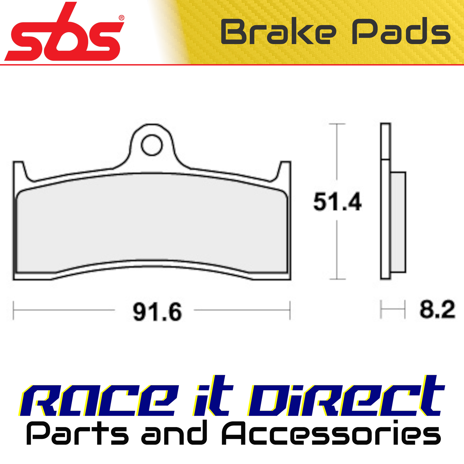Brake Pads for BUELL S 1 LIGHTNING 1998-2002 Front Organic Street SBS