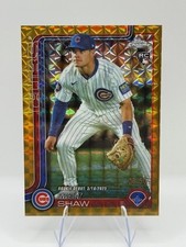 🔥Matt Shaw Rookie Gold # /50 Geometric Refractor 2025 Topps Chrome  Cubs RC SN