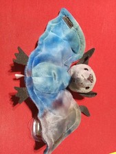 Batty Ty Beanie Baby Tye Dye Bat 1996 P.E. pellets 1998 HALLOWEEN spooky NEW