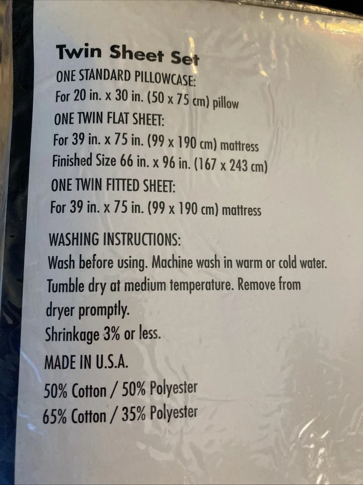 Renaissance Collection 180 Thread Count Percale Twin Sheet Set- 2 Available - Image 3 of 4