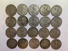 90% Silver Walking Liberty Half Dollars - Roll of 20 - $10 Face Value