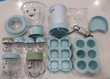 16-Pc NutriBullet Baby BB-101B Baby Food Blender Bundle Tested Cups Blades Tray