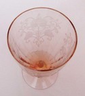 PAIR Pink Depression Lancaster "Patrick" or Patrician 10 oz Luncheon Goblets HTF — photo 9