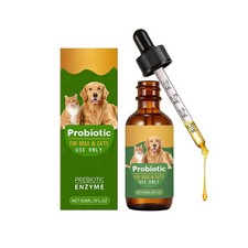 Dogs and Cats Probiotic Drops 60ml - Multi Strain Probiotic Containing Enzymes/