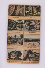 Rock City Georgia Linen Postcard Fold-Out Map Souvenir Folder
