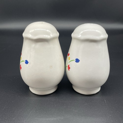 Vintage Original Tulips Flowers Salt and Pepper Shakers Taiwan - Picture 2 of 8