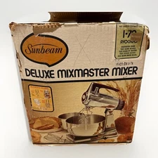 Vintage Sunbeam Mixmaster Deluxe Mixer Avocado Color Green