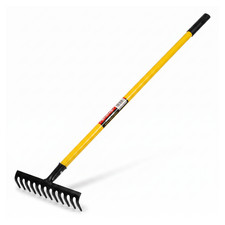Neilsen Garden Rake Range–With Fibreglass Handle,16-Tooth Bow Rake,12-Tooth Head