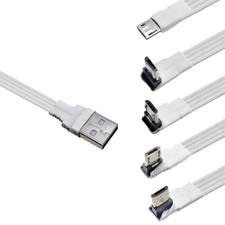 USB To USB 5Pin Flat Charging Cable Flat Wire Supports Charging Fast Data
