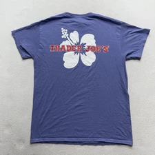 Trader Joe's Short Sleeve Employee TShirt Men Women Hibiscus Medium M 🔥
