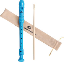 Soprano Recorder Instrument for Kids Student - German Fingering 8 Hole Flute ABS