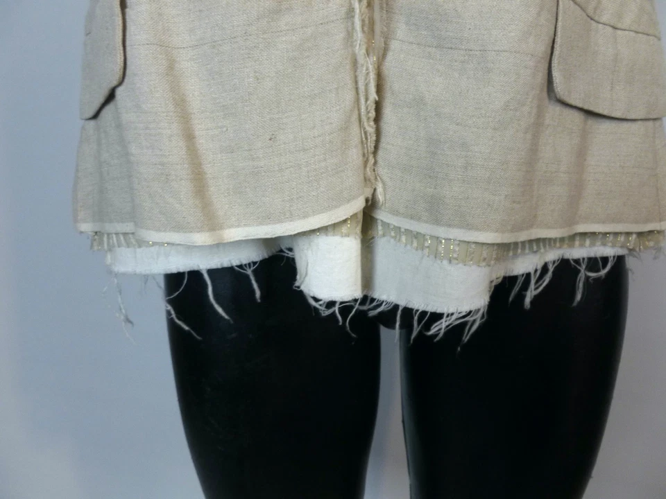 COOPER BY TRELISE, As New, 12, "Raw & Order Walkabout" 100% Linen, Contrast-Silk - Image 3 of 4