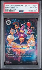 2026 DISNEY LORCANA EN 13-ENCHANTED WINNIE THE POOH & PIGLET HUNNY MAGES PSA 10