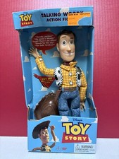 Vintage NIB Disney TOY STORY Pull String Talking Woody Think Way  NEW 62948