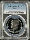 1976-S 50C Silver Deep Cameo Kennedy Half Dollar PCGS MS69 DCAM   54778337