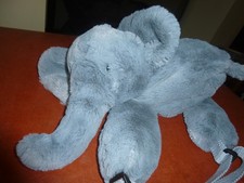 Jellycat Huggady Elephant Backpack Bag Retired Soft Toy Fluffy  nearly new condi