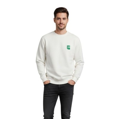 Zara Herren Sweatshirt aus Baumwolle, weiß, klassisch, mit wärmenden XL