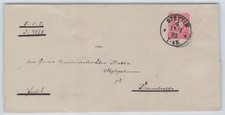 D. Reich Nr. 41 a EF Brief STETTIN 13.11.83 nach DRAMBURG 883
