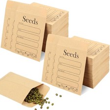 156 Pcs Kraft Seed Packets Envelopes for Flower Vegetables Seeds Storage