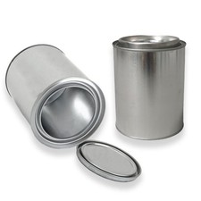 2 Pack Empty Metal Paint Cans with Lids,Paint Storage Containers for Leftover...