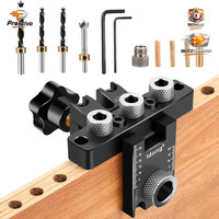 Bohrschablone 3-In-1 FüR HolzdüBel 8-15Mm Mit Positionierungsclip Werkzeug