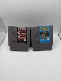 Wheel Of Fortune Family Edition & Jeopardy 25th Anniversary - NES Nintendo Game